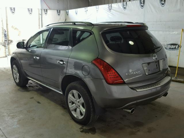 JN8AZ08W56W537976 - 2006 NISSAN MURANO SL GRAY photo 3