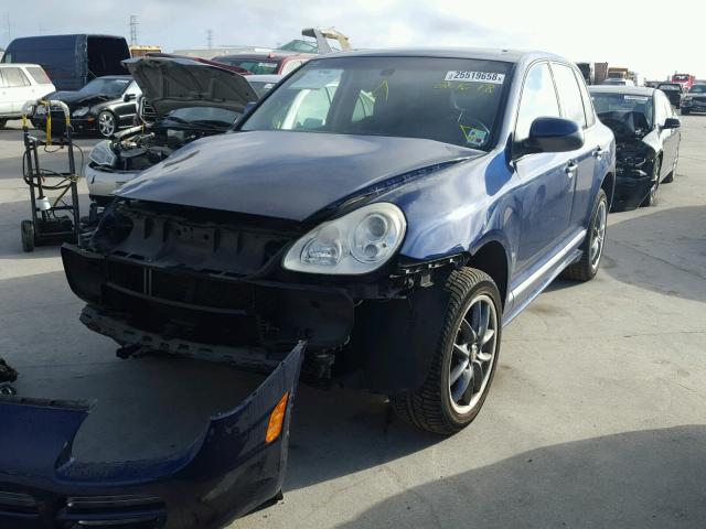 WP1AB29P56LA69203 - 2006 PORSCHE CAYENNE S BLUE photo 2