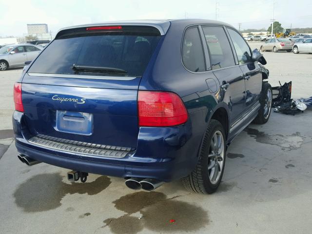 WP1AB29P56LA69203 - 2006 PORSCHE CAYENNE S BLUE photo 4