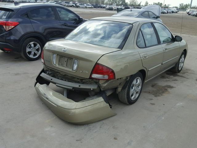 3N1CB51D03L698206 - 2003 NISSAN SENTRA XE GOLD photo 4