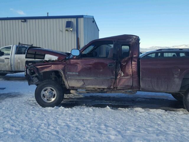 3B7KF23642M315354 - 2002 DODGE RAM 2500 MAROON photo 9