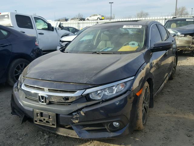 19XFC1F32HE205427 - 2017 HONDA CIVIC EX შავი ფოტო 2