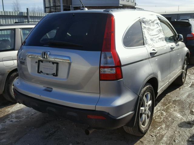 5J6RE48759L046639 - 2009 HONDA CR-V EXL SILVER photo 4