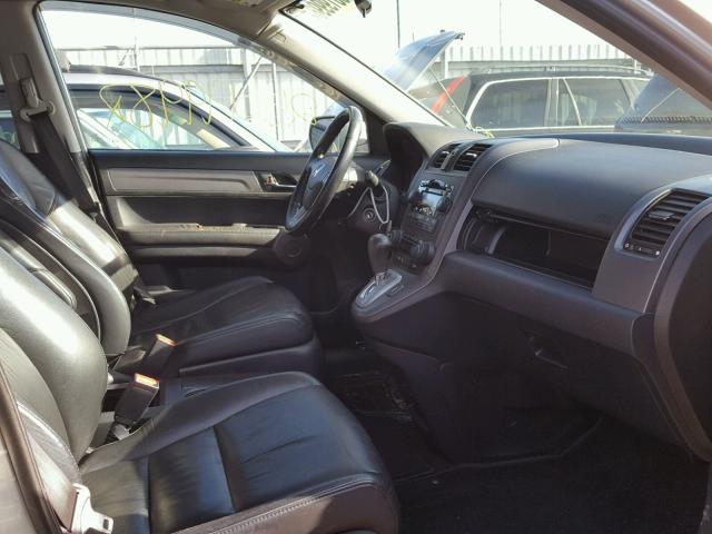 5J6RE48759L046639 - 2009 HONDA CR-V EXL SILVER photo 5