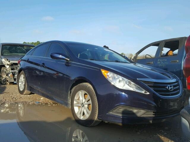 5NPEB4AC6EH898050 - 2014 HYUNDAI SONATA GLS BLUE photo 1