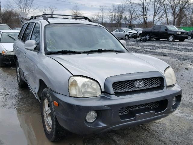 KM8SC83D31U087475 - 2001 HYUNDAI SANTA FE SILVER photo 1