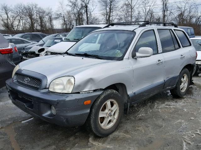 KM8SC83D31U087475 - 2001 HYUNDAI SANTA FE SILVER photo 2