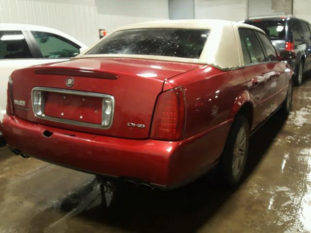 1G6KE54Y51U236597 - 2001 CADILLAC DEVILLE DH RED photo 4