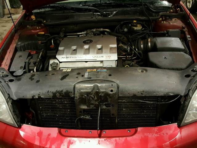 1G6KE54Y51U236597 - 2001 CADILLAC DEVILLE DH RED photo 7