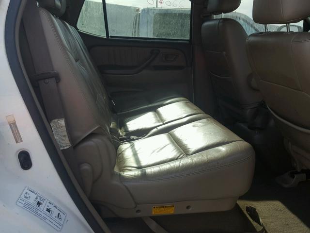 5TDZT38A83S156060 - 2003 TOYOTA SEQUOIA LI WHITE photo 6