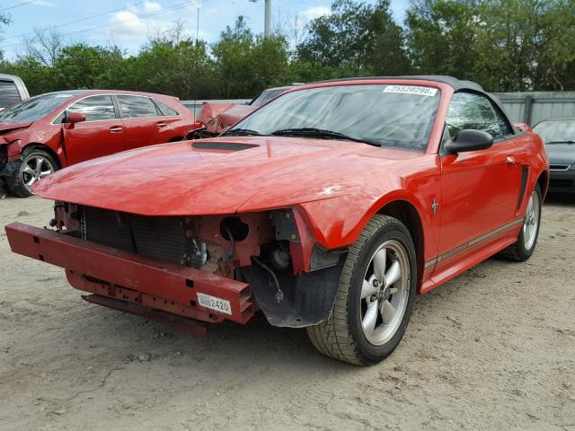 1FAFP4449YF269218 - 2000 FORD MUSTANG RED photo 2