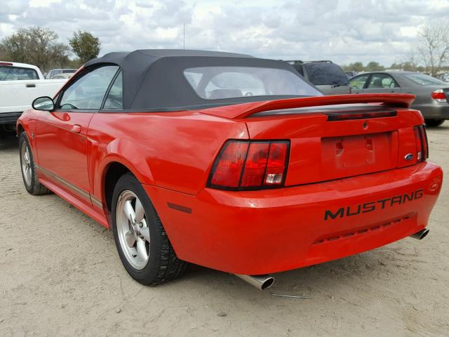 1FAFP4449YF269218 - 2000 FORD MUSTANG RED photo 3