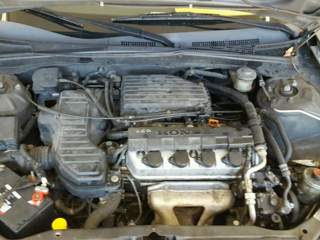 2HGES165X5H539366 - 2005 HONDA CIVIC LX GRAY photo 7