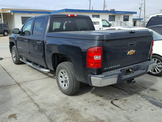 3GCPCSE09CG215399 - 2012 CHEVROLET SILVERADO BLACK photo 3