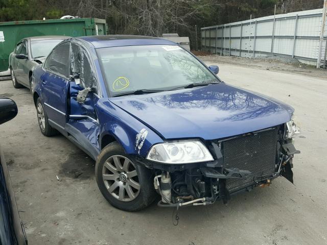 WVWPD63B52P040782 - 2002 VOLKSWAGEN PASSAT GLS BLUE photo 1