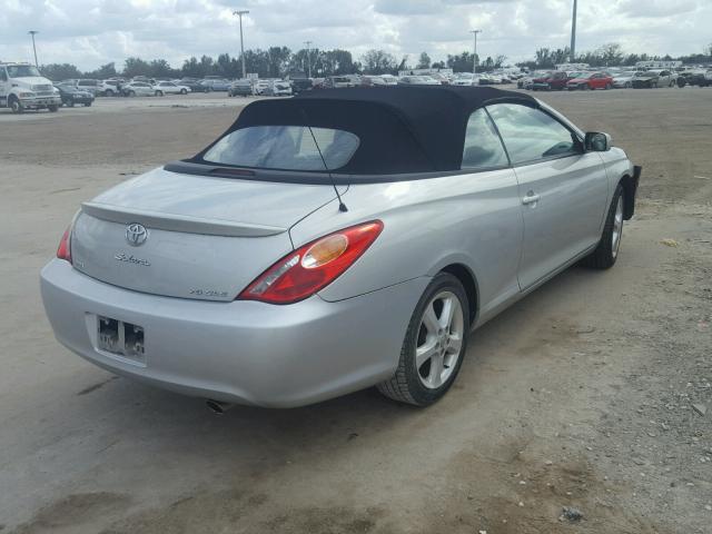 4T1FA38P46U102781 - 2006 TOYOTA CAMRY SOLA SILVER photo 4