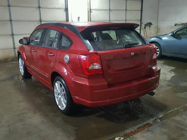 1B3HE78K87D500432 - 2007 DODGE CALIBER R/ RED photo 3