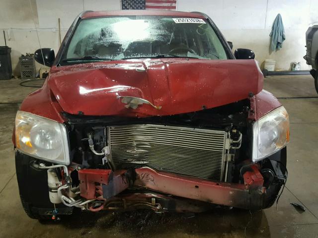 1B3HE78K87D500432 - 2007 DODGE CALIBER R/ RED photo 9