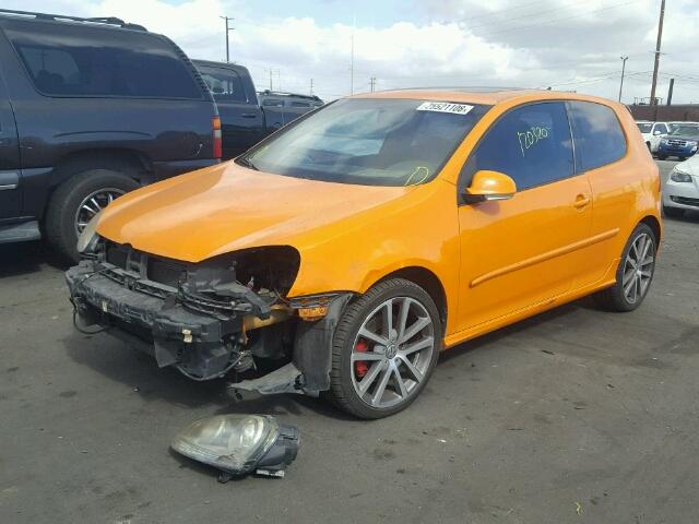 WVWFV71K47W169157 - 2007 VOLKSWAGEN NEW GTI FA ORANGE photo 2