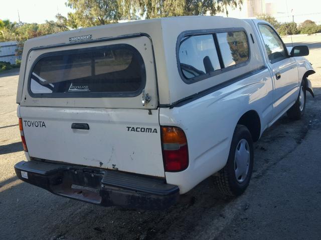 4TANL42N2XZ516472 - 1999 TOYOTA TACOMA WHITE photo 4