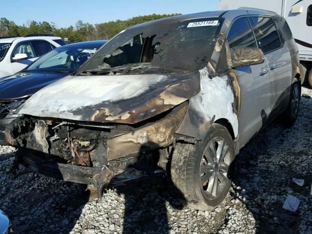 KNDME5C15F6037684 - 2015 KIA SEDONA SXL SILVER photo 2