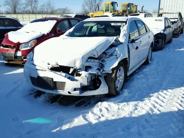 2G1WG5E38C1163373 - 2012 CHEVROLET IMPALA LT WHITE photo 2