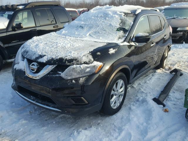 KNMAT2MV2GP680157 - 2016 NISSAN ROGUE S BLACK photo 2