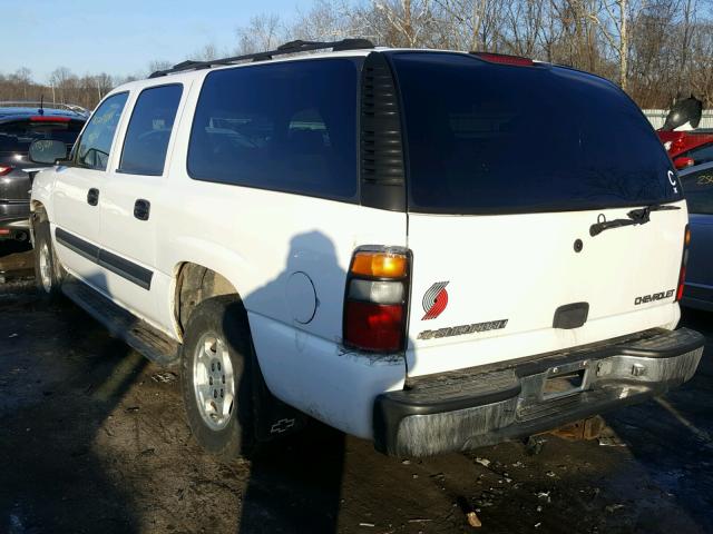 1GNFK16Z05R177366 - 2005 CHEVROLET SUBURBAN K WHITE photo 3