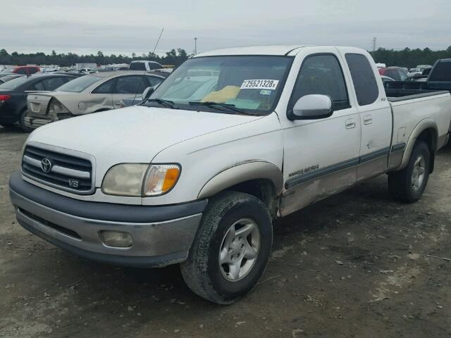 5TBRT34151S139972 - 2001 TOYOTA TUNDRA ACC WHITE photo 2