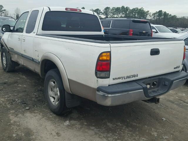 5TBRT34151S139972 - 2001 TOYOTA TUNDRA ACC WHITE photo 3