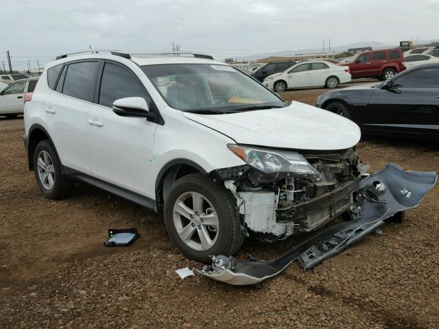 2T3WFREV0EW126380 - 2014 TOYOTA RAV4 XLE WHITE photo 1