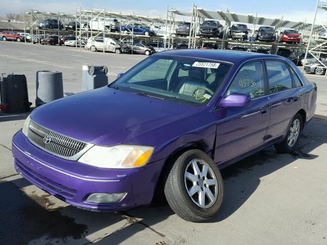 4T1BF28B41U164155 - 2001 TOYOTA AVALON XL PURPLE photo 2