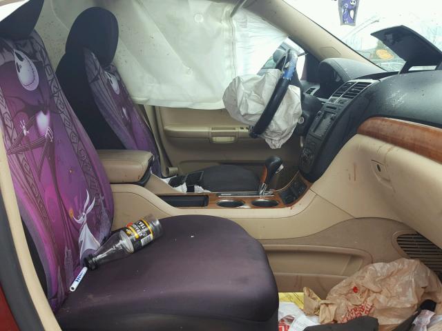 5GZEV33787J105552 - 2007 SATURN OUTLOOK SP მუქწითელი ფოტო 5