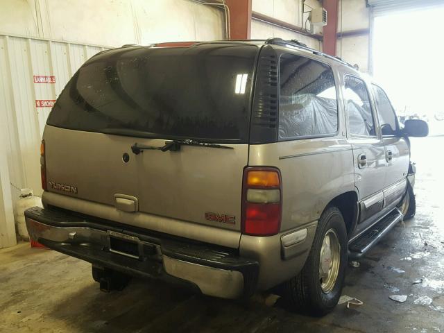 1GKEC13T21R139461 - 2001 GMC YUKON GRAY photo 4