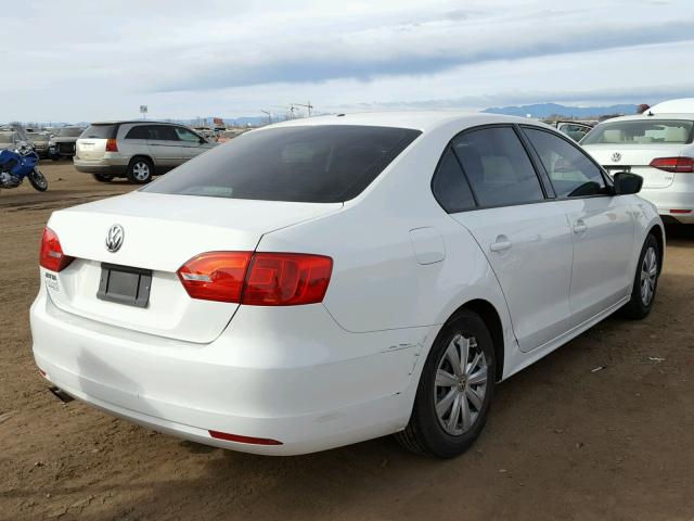 3VW1K7AJ3CM428142 - 2012 VOLKSWAGEN JETTA BASE 白色 照片 4