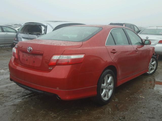 4T1BE46K39U398123 - 2009 TOYOTA CAMRY BASE RED photo 4