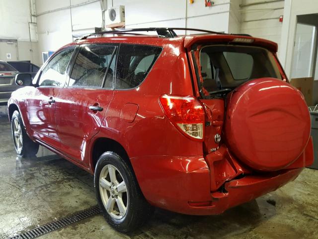 JTMBD33V376037329 - 2007 TOYOTA RAV4 RED photo 3