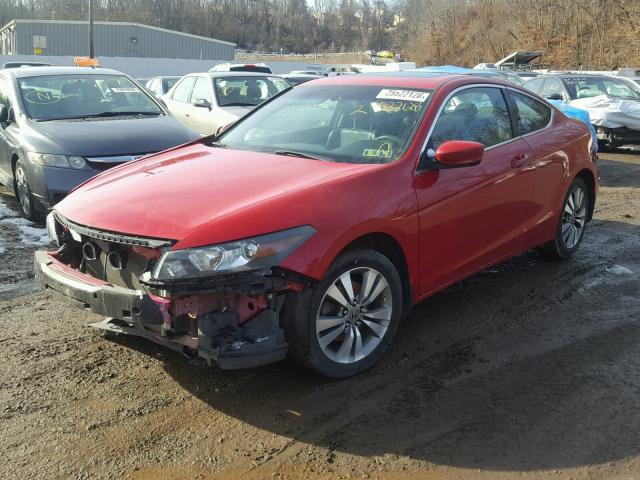 1HGCS1B85AA007524 - 2010 HONDA ACCORD EXL RED photo 2