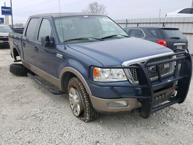 1FTPW14594KB31320 - 2004 FORD F150 SUPER BLUE photo 1