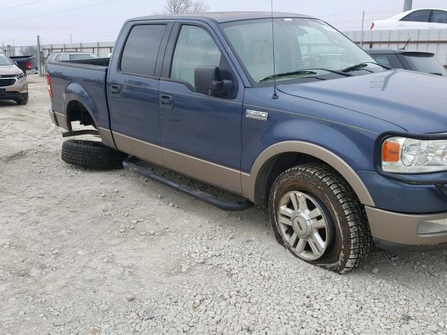 1FTPW14594KB31320 - 2004 FORD F150 SUPER BLUE photo 9