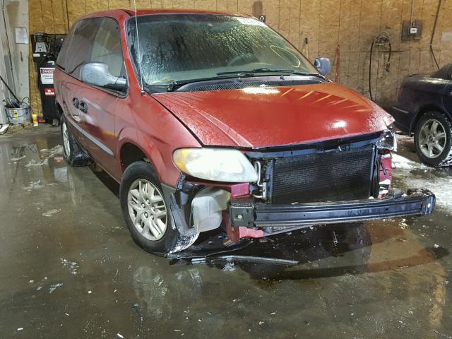 1D4GP25RX4B575460 - 2004 DODGE CARAVAN SE RED photo 1