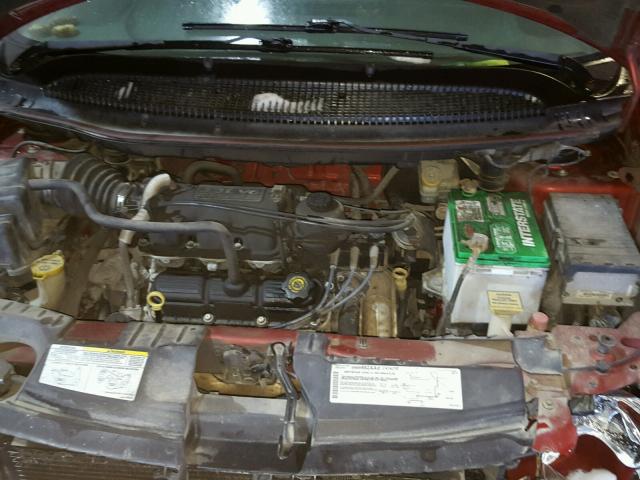 1D4GP25RX4B575460 - 2004 DODGE CARAVAN SE RED photo 7