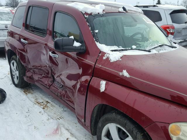 3GNDA13D27S593163 - 2007 CHEVROLET HHR LS 红色 照片 9