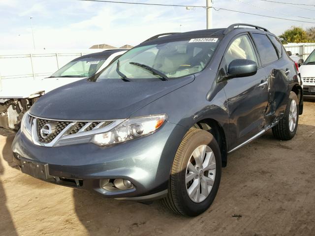 JN8AZ1MW6CW218688 - 2012 NISSAN MURANO S BLUE photo 2