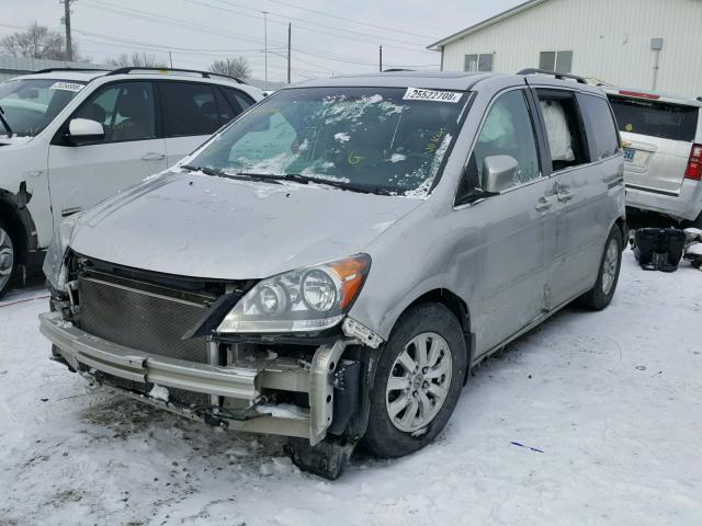 5FNRL38639B000436 - 2009 HONDA ODYSSEY EX SILVER photo 2