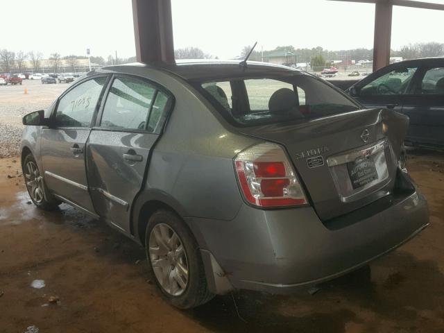 3N1AB6APXAL640415 - 2010 NISSAN SENTRA 2.0 GRAY photo 3