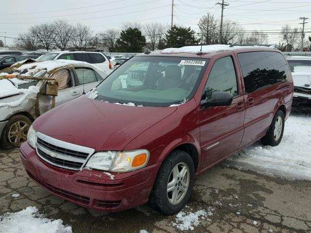 1GNDV33E15D138486 - 2005 CHEVROLET VENTURE LT RED photo 2