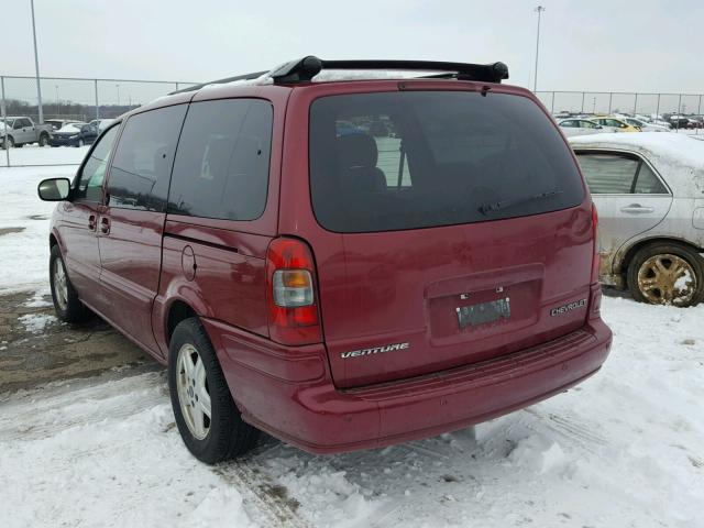 1GNDV33E15D138486 - 2005 CHEVROLET VENTURE LT RED photo 3