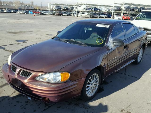 1G2NF52T6YM795573 - 2000 PONTIAC GRAND AM S GRAY photo 2