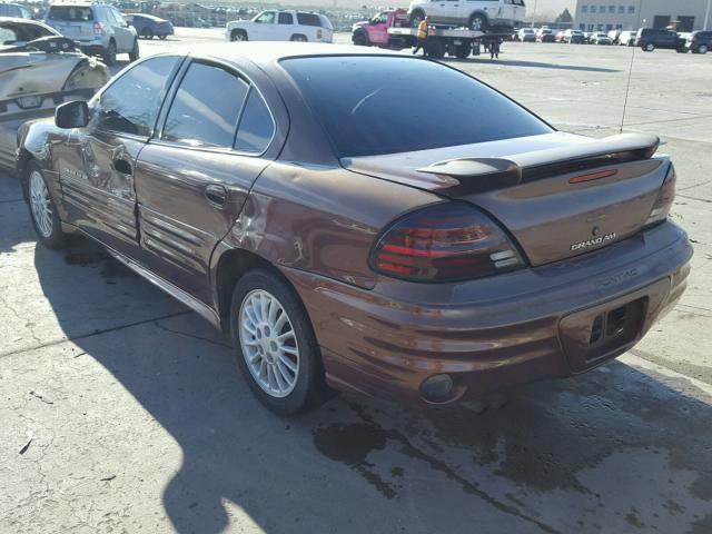 1G2NF52T6YM795573 - 2000 PONTIAC GRAND AM S GRAY photo 3